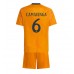 Real Madrid Eduardo Camavinga #6 Bortedraktsett Barn 2024-25 Kortermet (+ Korte bukser)